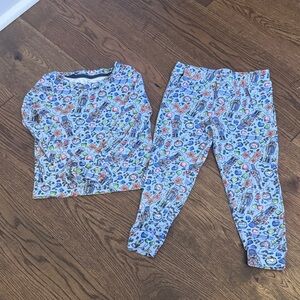 Kids Blue Nutcracker Patterned Pajamas